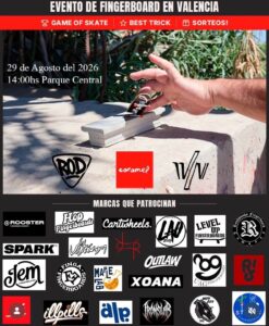 Evento fingerboard en Valencia